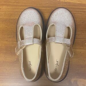 Cat & Jack Sparkling Gold Dress Shoes
